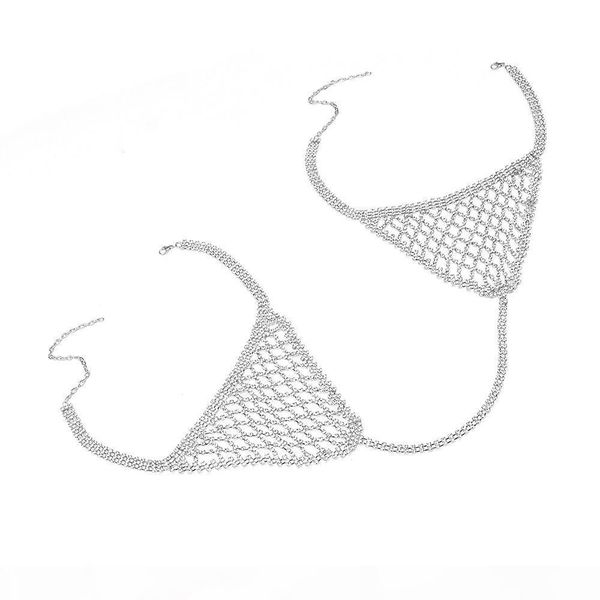ladies bra panties jewelry crystal body chain rhinestone lingerie belly chains beach bikini underwear romantic gift, Silver
ladies bra panties jewelry crystal body chain rhinestone lingerie belly chains beach bikini underwear romantic gift, Silver