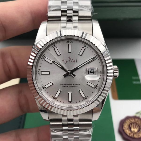 classic wristwatch brand new men watches datejust stainless steel automatic mechanical sapphire glass black blue grey watch 36mm, Slivery;brown
classic wristwatch brand new men watches datejust stainless steel automatic mechanical sapphire glass black blue grey watch 36mm, Slivery;brown