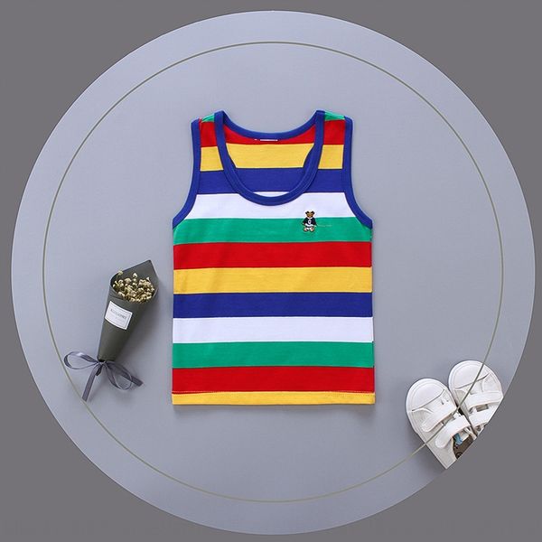 lhj8u sleeveless vest summer thin clothing cotton round neck shirt boys clothingchildren's children's and girls cotton korean styl, Blue
lhj8u sleeveless vest summer thin clothing cotton round neck shirt boys clothingchildren's children's and girls cotton korean styl, Blue