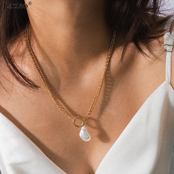 lacteo bohemian imitation pearl pendant necklaces statement women 2020 fashion round circle clavicle chain necklace jewelry gift, Silver
lacteo bohemian imitation pearl pendant necklaces statement women 2020 fashion round circle clavicle chain necklace jewelry gift, Silver