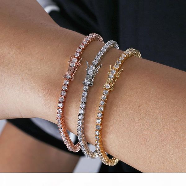 mens rose gold tennis bracelets gold iced out chain bracelet fashion hip hop bracelets jewelry 3mm, Black 
mens rose gold tennis bracelets gold iced out chain bracelet fashion hip hop bracelets jewelry 3mm, Black