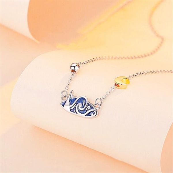 2020 new style gogh drop shipping fashion nice women necklaces link chain golden starry night girls, Silver
2020 new style gogh drop shipping fashion nice women necklaces link chain golden starry night girls, Silver
