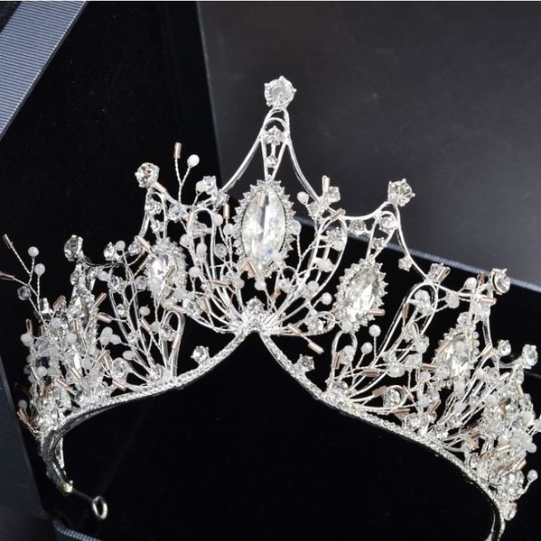 kmvexo baroque rose gold black crystal bridal tiara rhinestone diadem pageant crown for brides headband wedding hair accessories mx200720, White;golden
kmvexo baroque rose gold black crystal bridal tiara rhinestone diadem pageant crown for brides headband wedding hair accessories mx200720, White;golden