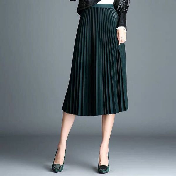 womens a line autumn pleated long skirt high waist solid maxi polyester skirts female 2020 winter fashion casual long skirts for women, Black
womens a line autumn pleated long skirt high waist solid maxi polyester skirts female 2020 winter fashion casual long skirts for women, Black