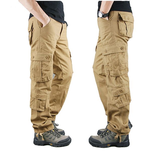 men's pants 2021 mens cargo men tactical trousers 8 pockets autumn casual cotton big size overol hombre, Black
men's pants 2021 mens cargo men tactical trousers 8 pockets autumn casual cotton big size overol hombre, Black