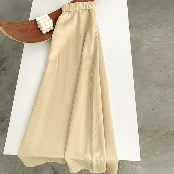 women's a- line high waist mid-length satin korean style 2020 new hong kong dress dress style simple all-match slimming skirt, Black
women's a- line high waist mid-length satin korean style 2020 new hong kong dress dress style simple all-match slimming skirt, Black