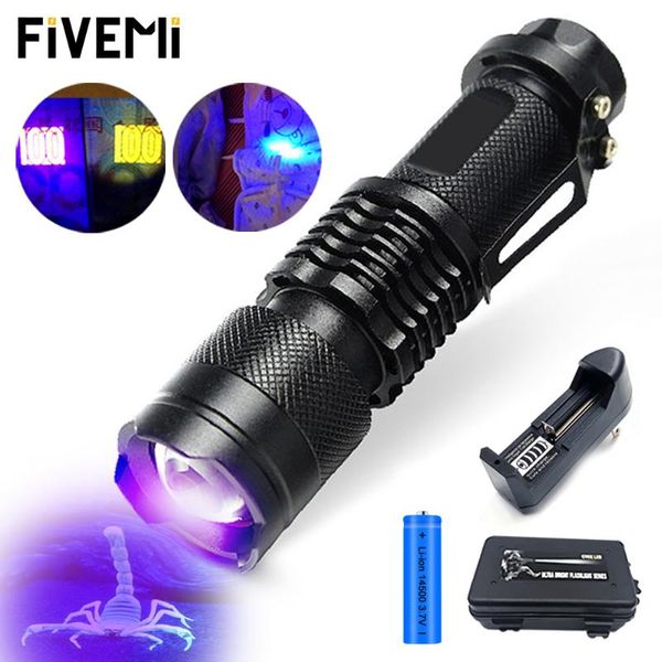 flashlights torches uv ultra violet light with zoom mini 395/365nm black pet urine stains detector scorpion use /14500 battery
flashlights torches uv ultra violet light with zoom mini 395/365nm black pet urine stains detector scorpion use /14500 battery