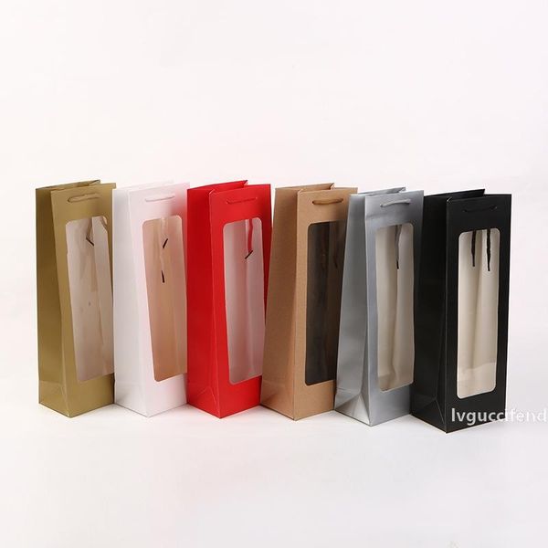 visible solid paper bags clear window white paper bag for wine flower gift packing party festival gift package
visible solid paper bags clear window white paper bag for wine flower gift packing party festival gift package