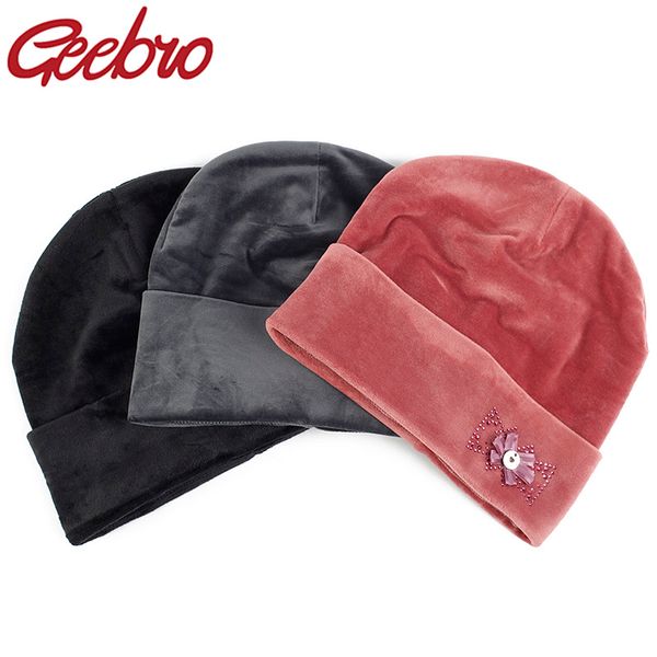 geebro women's winter casual rhinestones flower beanie hat warm velvet soft beanies ladies knitted skullies bonnet hat, Blue;gray
geebro women's winter casual rhinestones flower beanie hat warm velvet soft beanies ladies knitted skullies bonnet hat, Blue;gray