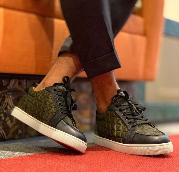 2020 men's red sole new designer green leather ratulow mens & women genuine leather sneaker red bottom casual shoes, Black
2020 men's red sole new designer green leather ratulow mens & women genuine leather sneaker red bottom casual shoes, Black