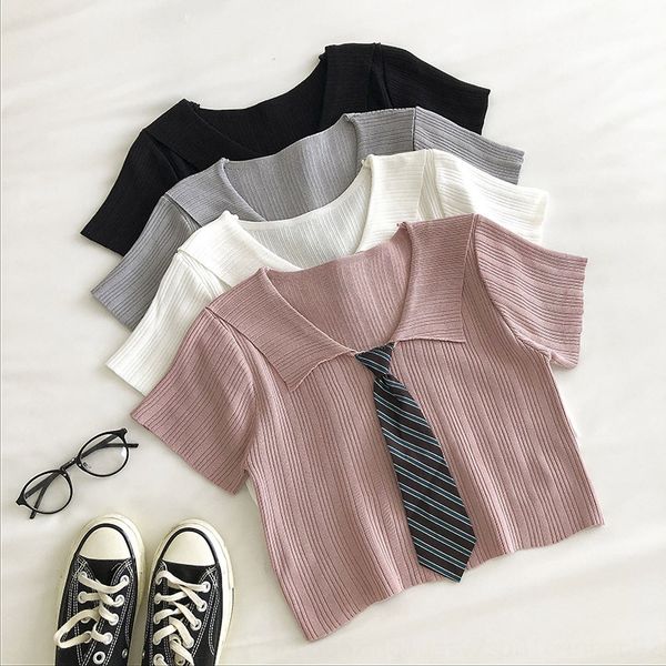 sweater style slim new women's collar 2020 korean clothing short student sweater sleeve fit short polo temperament gjtxl
sweater style slim new women's collar 2020 korean clothing short student sweater sleeve fit short polo temperament gjtxl