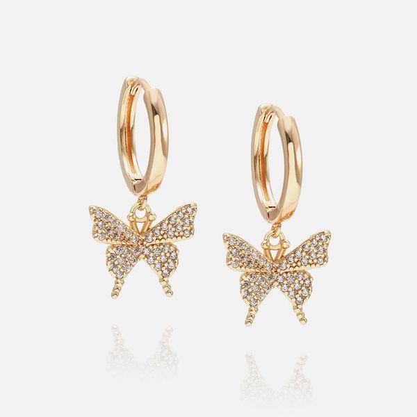 luxury jewelry women star heart butterfly designer earrings copper with gold plated diamond earrings for girl fashion style hoop stud, Golden
luxury jewelry women star heart butterfly designer earrings copper with gold plated diamond earrings for girl fashion style hoop stud, Golden