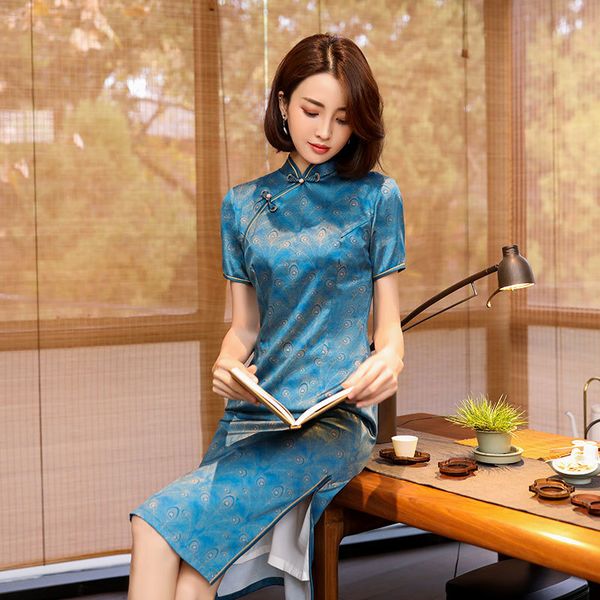 new arrival summer women cheongsam female evening party dress acetate satin qipao vintage chinese traditional dress 4xl, Red
new arrival summer women cheongsam female evening party dress acetate satin qipao vintage chinese traditional dress 4xl, Red