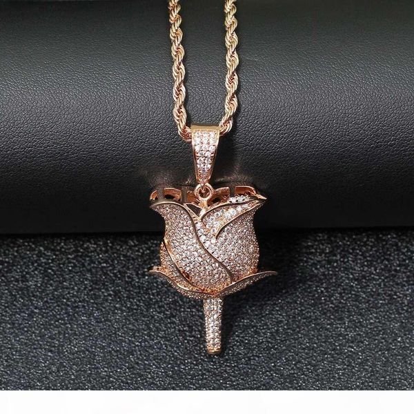 hip hop rose diamonds pendant necklaces for men women flower necklace western real gold plated copper zircon luxury jewelry gift for gf bf, Silver
hip hop rose diamonds pendant necklaces for men women flower necklace western real gold plated copper zircon luxury jewelry gift for gf bf, Silver