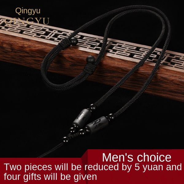 black rope safe buckle agate jade necklace agate necklace lanyard men's hand woven jade pendant high-end pendant, Silver
black rope safe buckle agate jade necklace agate necklace lanyard men's hand woven jade pendant high-end pendant, Silver