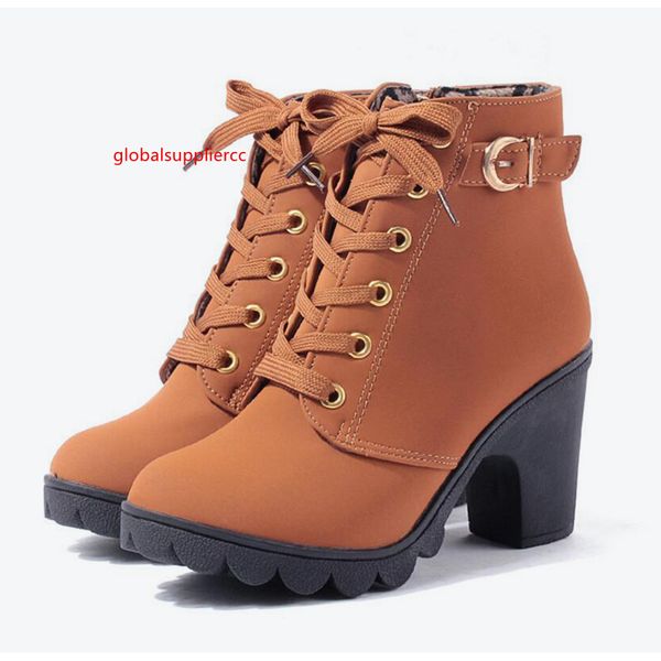 womens ankle boots fashion chunky heels lace up boots black brown suede leather classic ladies fashion boots, Black;green
womens ankle boots fashion chunky heels lace up boots black brown suede leather classic ladies fashion boots, Black;green
