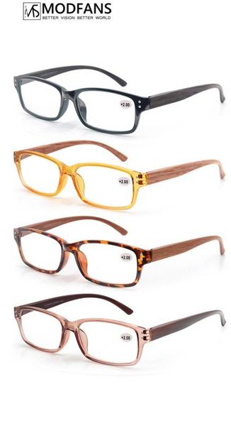 men reading glasses women wood look frame presbyopic clear glass square rectangular eyeglasses 2020 diopter 1 1.5 175 2 2.5 275, White;black