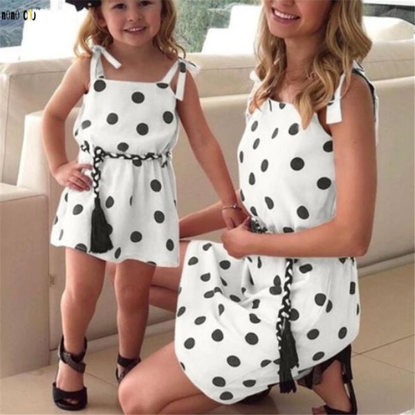 family match outfits summer dress sling polka dot mother daughter dresses mom and girls clothes 1 2 3 4 5 years y200713, Blue
family match outfits summer dress sling polka dot mother daughter dresses mom and girls clothes 1 2 3 4 5 years y200713, Blue