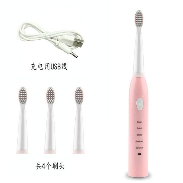 new powerful sonic electric toothbrush rechargeable 32000time/min ultrasonic waterproof teeth brush washable electronic 4 colors whitening 
new powerful sonic electric toothbrush rechargeable 32000time/min ultrasonic waterproof teeth brush washable electronic 4 colors whitening