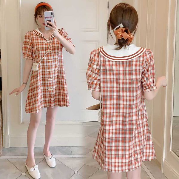 8037# maternity clothes summer cotton short sleeve loose stylish striped dress for pregnant women pregnancy clothes, White
8037# maternity clothes summer cotton short sleeve loose stylish striped dress for pregnant women pregnancy clothes, White