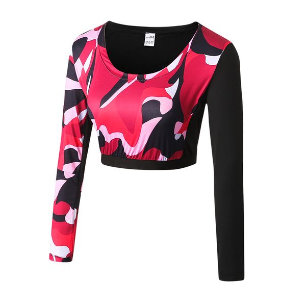2019 sexy sport tops камуфляж с длинным рукавом спортивные футболки йога рубашки культур топ женщин фитнес топ running спортзал одежды женск, White;red
2019 sexy sport tops камуфляж с длинным рукавом спортивные футболки йога рубашки культур топ женщин фитнес топ running спортзал одежды женск, White;red