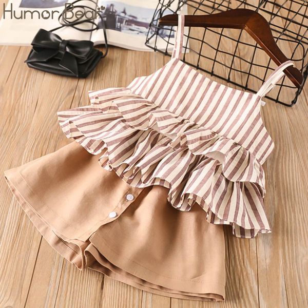humor bear girls clothing sets 2020 brand new summer kids clothes striped suspender skirt + culottes 2pcs suit children clothes, White
humor bear girls clothing sets 2020 brand new summer kids clothes striped suspender skirt + culottes 2pcs suit children clothes, White