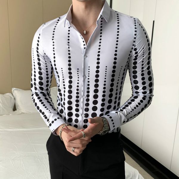 fashion point striped print men shirt slim fit long sleeve casual dress shirts streetwear social men clothing camisa masculina, White;black
fashion point striped print men shirt slim fit long sleeve casual dress shirts streetwear social men clothing camisa masculina, White;black