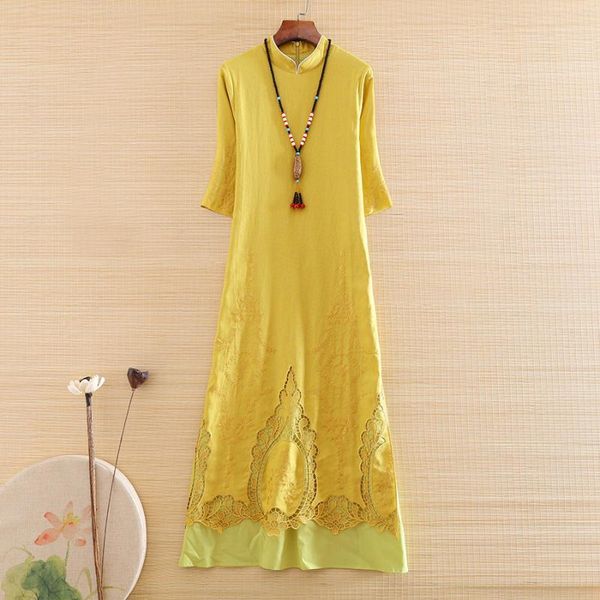 high-end spring and summer women cheongsam retro elegant embroidery chinese style lady party qiapao hollow out dress s-xxl, Red
high-end spring and summer women cheongsam retro elegant embroidery chinese style lady party qiapao hollow out dress s-xxl, Red