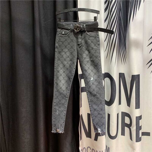 european new slim jeans pants women 2020 spring personality high waist hole ripped pencil pants tight denim trousers, Blue
european new slim jeans pants women 2020 spring personality high waist hole ripped pencil pants tight denim trousers, Blue