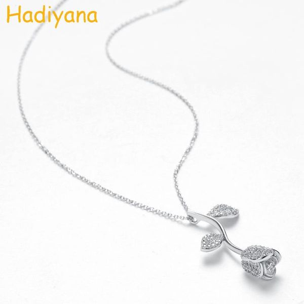 hadiyana natural rose initial necklace beauty stones beast brand movie designer fashion women accessories necklace with cz xl089, Silver
hadiyana natural rose initial necklace beauty stones beast brand movie designer fashion women accessories necklace with cz xl089, Silver