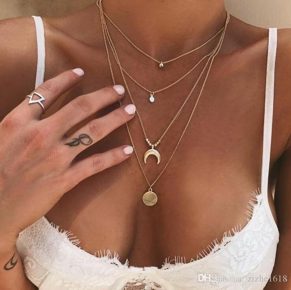 necklace pendant 4 piece beads bohemian moon beach summer woman girl gift fashion wholesale pop jewelry gold, Silver
necklace pendant 4 piece beads bohemian moon beach summer woman girl gift fashion wholesale pop jewelry gold, Silver