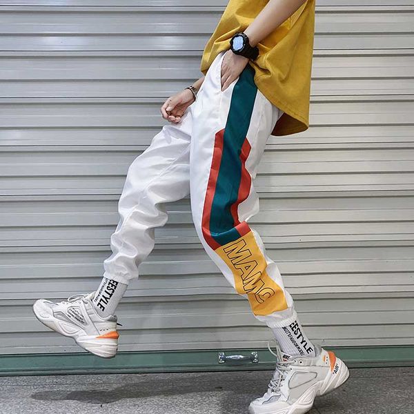 needbo hip hop streetwear men pants splice joggers casual men cargo pant trousers high street elastic waist harem pants, Black
needbo hip hop streetwear men pants splice joggers casual men cargo pant trousers high street elastic waist harem pants, Black