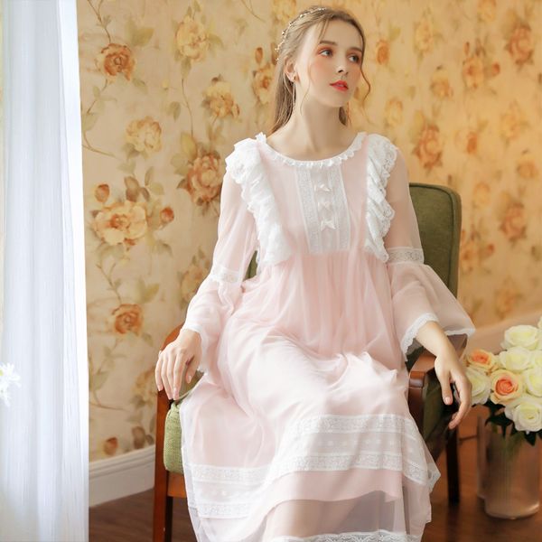 women's sleepwear roseheart women fashion female pink nightdress long lace o neck nightwear sleepshirts nightgown luxury, Black;red
women's sleepwear roseheart women fashion female pink nightdress long lace o neck nightwear sleepshirts nightgown luxury, Black;red