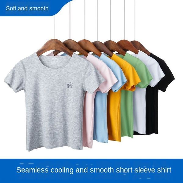 medium and ong xu large -shirt modal children's short sleeve boys and girls ice silk traceless 2020 new children's wear summer wea, Blue
medium and ong xu large -shirt modal children's short sleeve boys and girls ice silk traceless 2020 new children's wear summer wea, Blue