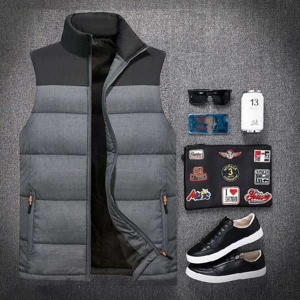 winter warm men's padded cotton outdoor sports vest warm vest waistcoat men's outdoor sports waistcoat, Black;white
winter warm men's padded cotton outdoor sports vest warm vest waistcoat men's outdoor sports waistcoat, Black;white