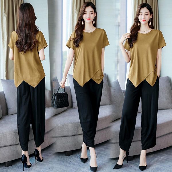7oimt clothing zhongxian 2020 summer new korean style women's casual comfortable clothing round neck all-match elegant suit fashion two, Gray
7oimt clothing zhongxian 2020 summer new korean style women's casual comfortable clothing round neck all-match elegant suit fashion two, Gray