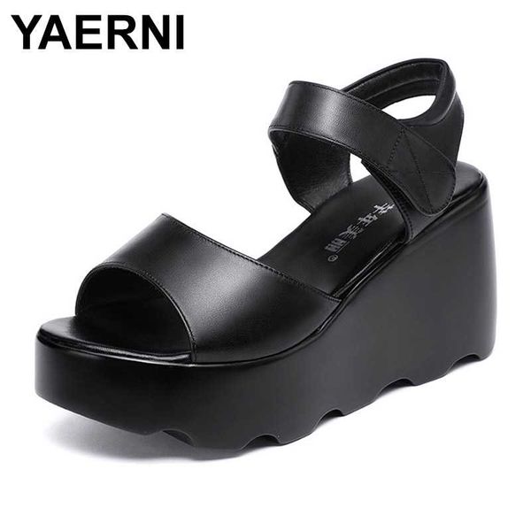 yaerni women platform shoes 2020 summer medium heel platform sandals comfortable leather shoes ladies sandals big size 33-43, Black
yaerni women platform shoes 2020 summer medium heel platform sandals comfortable leather shoes ladies sandals big size 33-43, Black