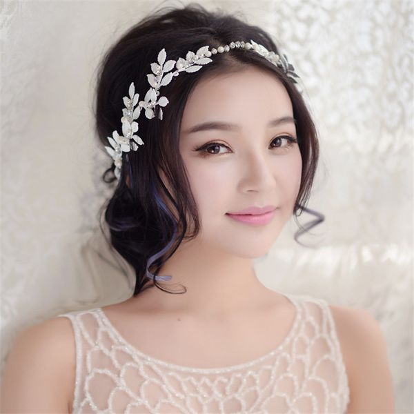 handmade white leaves wedding bride tiara headbands for women pageant prom head chains wedding bridal hair jewelry accessories, Golden;silver
handmade white leaves wedding bride tiara headbands for women pageant prom head chains wedding bridal hair jewelry accessories, Golden;silver