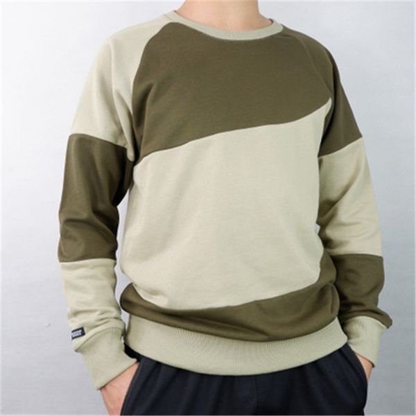man contrast round neck sweatshirts fashion long sleeve pullover sweater designer new male loose casual clothes, Black
man contrast round neck sweatshirts fashion long sleeve pullover sweater designer new male loose casual clothes, Black