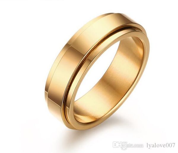 горячие продажи титана стали моды вращающийся кольцо 6mm золото обшивки кольца для мужчин ювелирных пар цирконий обручальные кольца bague fe, Slivery;golden
горячие продажи титана стали моды вращающийся кольцо 6mm золото обшивки кольца для мужчин ювелирных пар цирконий обручальные кольца bague fe, Slivery;golden
