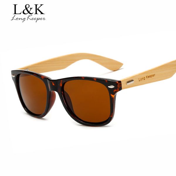 long keeper women men bamboo arms sunglasses with "long keeper" logo vintage wood sunglasses square leopard gafas de sol, White;black 
long keeper women men bamboo arms sunglasses with "long keeper" logo vintage wood sunglasses square leopard gafas de sol, White;black