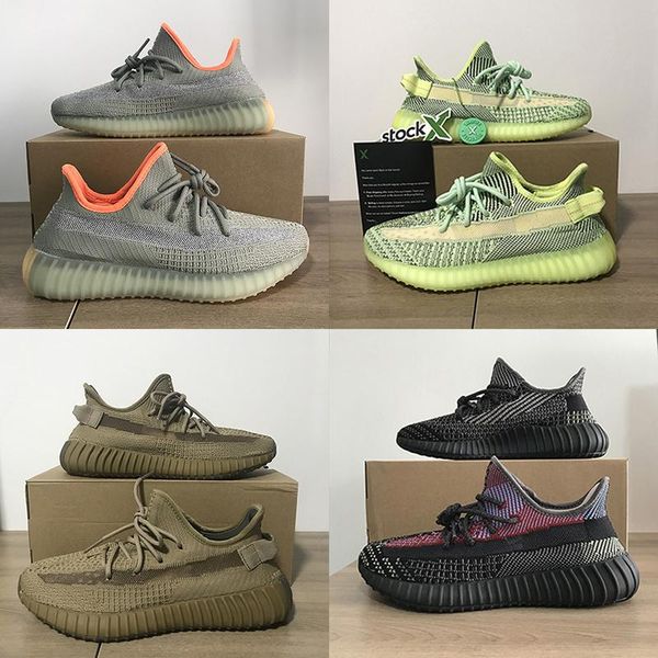 casual designer shoes tail light cinder zebra full reflective shoes glow earth luxury men women shoe v2 white black static dress sneaker