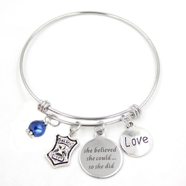 wholesale stainless steel bracelet police bracelet police wife bangle police officer graduate gifts jewelrywomen, Golden;silver
wholesale stainless steel bracelet police bracelet police wife bangle police officer graduate gifts jewelrywomen, Golden;silver