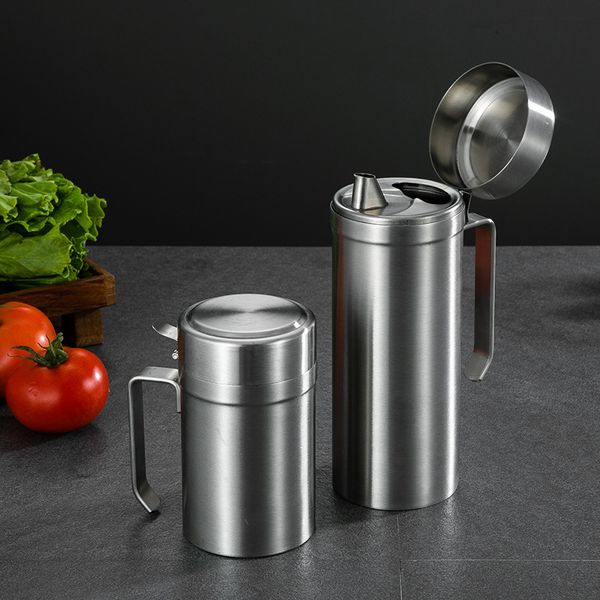 304 stainless steel olive oil can bottle pot kitchen accessories cooking tools set 550ml 1000ml storage bottles tool can drop shipping
304 stainless steel olive oil can bottle pot kitchen accessories cooking tools set 550ml 1000ml storage bottles tool can drop shipping