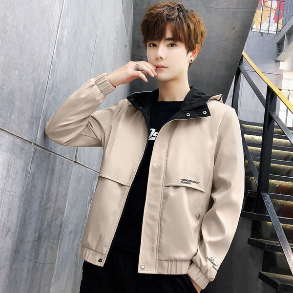 jackets men spring new youth handsome hooded jacket men's casual clothes, Black
jackets men spring new youth handsome hooded jacket men's casual clothes, Black