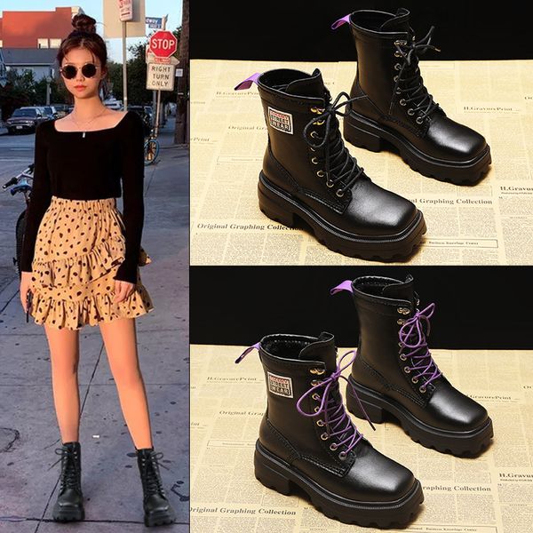 koovan women's boots 2020 autumn new black ankle boots women breathable shoes platform motorcycle women cool
koovan women's boots 2020 autumn new black ankle boots women breathable shoes platform motorcycle women cool