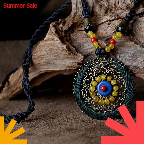vintage long maxi necklace women blue stone yellow carnelian pendant necklace copper round pendant rope chain ethnic jewelry, Silver
vintage long maxi necklace women blue stone yellow carnelian pendant necklace copper round pendant rope chain ethnic jewelry, Silver