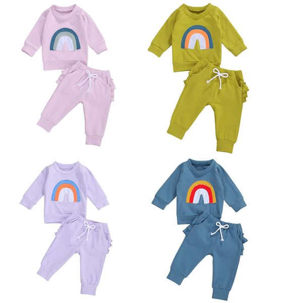 baby autumn clothing 0-3y newborn baby boys girls long sleeve rainbow splice t-shirts long pants casual new born clothing, White
baby autumn clothing 0-3y newborn baby boys girls long sleeve rainbow splice t-shirts long pants casual new born clothing, White