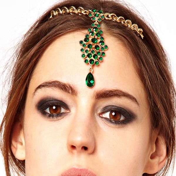 teardrop emeral crystal bindi hair clip pins for women chain tikka tiara head piece dancer jewelry wedding accessories, Golden;silver
teardrop emeral crystal bindi hair clip pins for women chain tikka tiara head piece dancer jewelry wedding accessories, Golden;silver