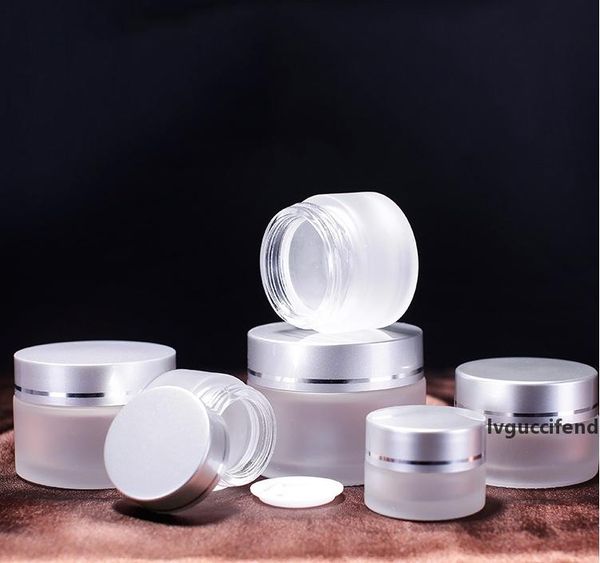 frosted glass cosmetic cream bottle round jars bottle with inner pp liners for hand face cream bottle 5g to 100g
frosted glass cosmetic cream bottle round jars bottle with inner pp liners for hand face cream bottle 5g to 100g